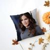 Retro Actress JJennifer Garner Cushion Cover Washable Linen Pillowcase Soft  for Daily Sofa Bed Home Room Decor