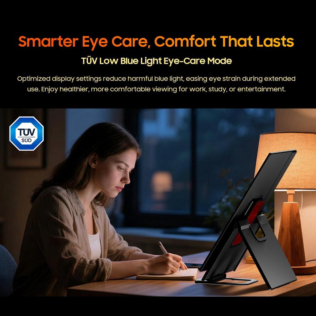 Blackview Table 10 Portable Monitors, 23.8inch FHD+ TÜV SUD 100Hz IPS, 80W Reverse Charging Support, Built-in BOX Speaker