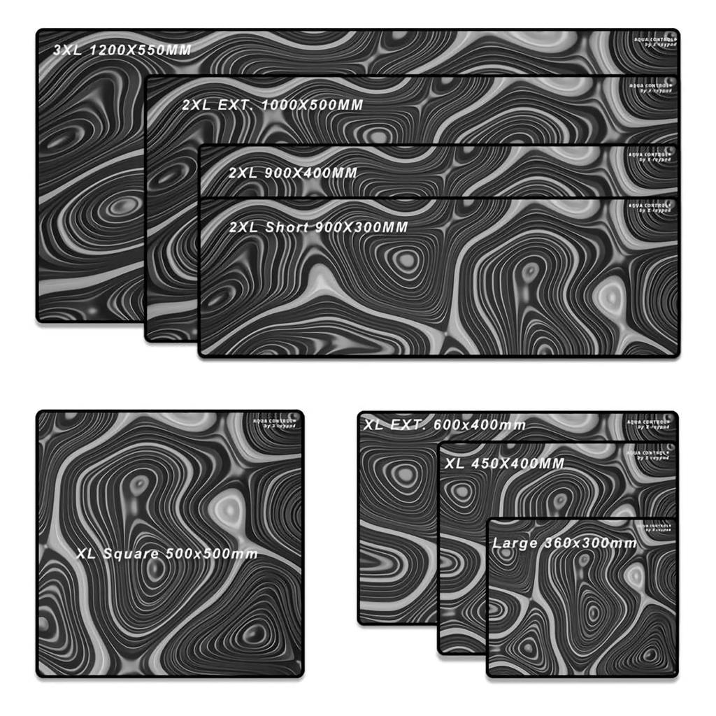 Aqua Control Plus Gray Strata XL Size Gaming Mouse Pad Xraypad ACGRXL X-raypad [Used]