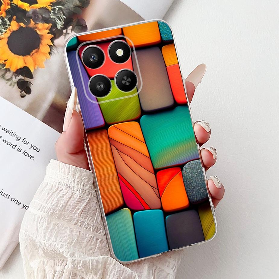For Honor 400 Smart 5G Case LGN-NX1 Luxury Popular Painted Cover Soft Slim Phone Case For Honor X7d HonorX7d 5G Back Cover Coque