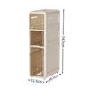 Ultra-Narrow Multi-Layer Crevice Storage Cabinet for Bathroom or Kitchen