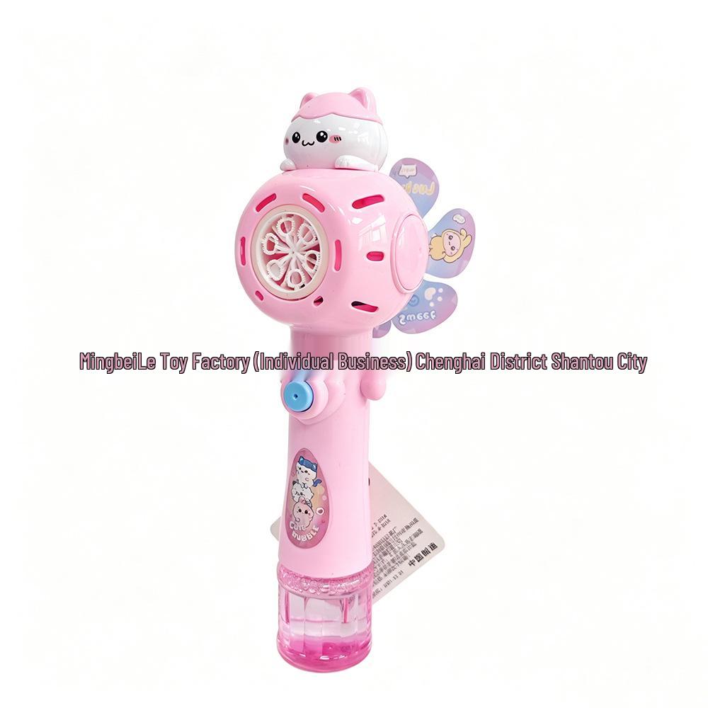 Windmill Bubble Machine for Kids - Handheld Electric Bubble Wand