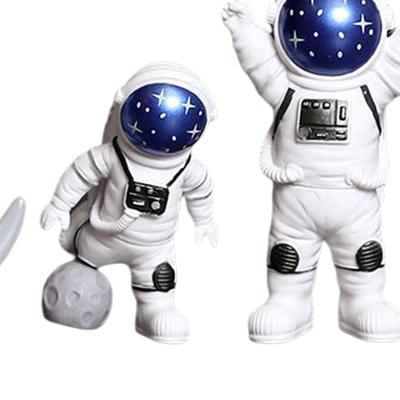 4Pcs Astronaut Statue Fireplace Model Resin Spaceman Figurine Home Decor
