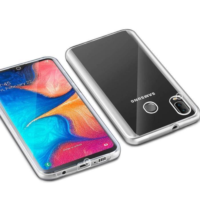 Coque Arrière Silicone - Samsung - Galaxy A20E/A20e - Protection 360° - Transparent - Souple