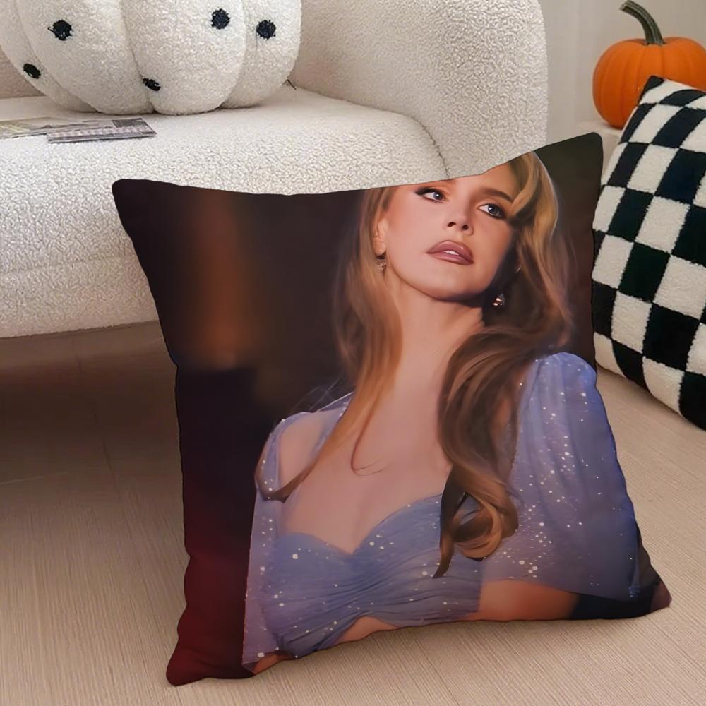 LLana Del Rey Cushion Cover Linen Pillow Case Soft Breathable Protective Couch Room Decoration