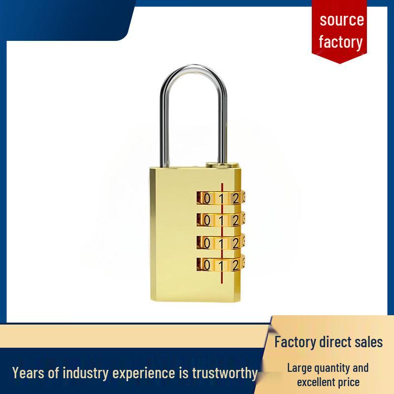 JunCeng Solid Brass 4-Digit Combination Lock