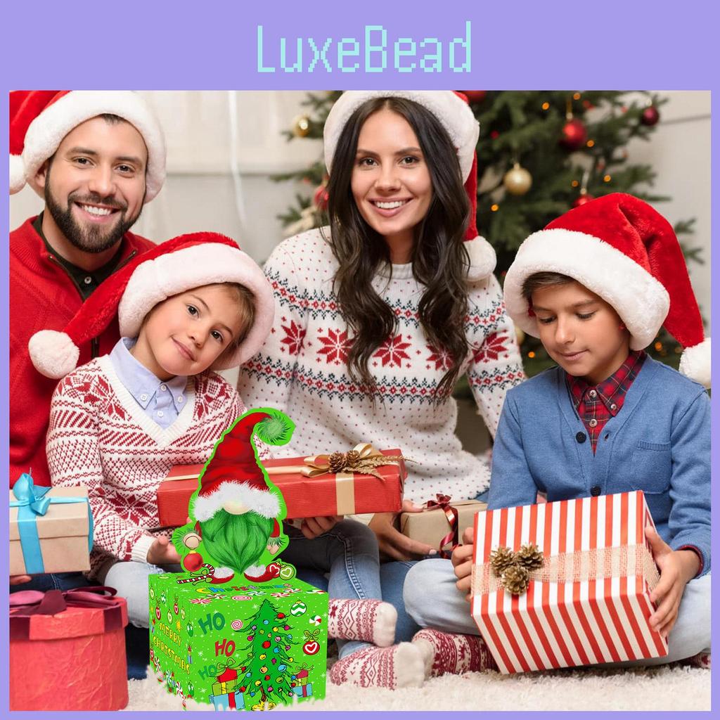 Christmas Gift Box With Elf Design For Party Decor And Holiday Gift Giving