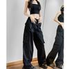 Women's Rose Red Summer Overalls: Loose, Quick-Drying, High-Waist, Wide-Leg Pants