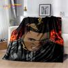 Hip Hop Art Rapper Legend Star Soft Plush Blanket,Flannel Blanket Throw Blanket for Living Room Bedroom Bed Sofa Picnic Cover 3D