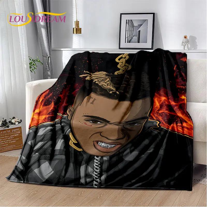 Hip Hop Art Rapper Legend Star Soft Plush Blanket,Flannel Blanket Throw Blanket for Living Room Bedroom Bed Sofa Picnic Cover 3D