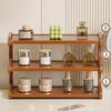 Bathroom Countertop Organizer Wooden Display Riser Collectibles Stand Sturdy Makeup