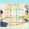 Kids Diy Connecting Tent Building Set With Plastic Pieces For Sensory Development And Interactive Play