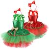 Girl Christmas Dress up Costume with Sequins Dress and Headband Christmas Princess Outfit for Girl Halloween Christmas