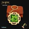YS Dual-Sided Luminous God's Eye Glass Pendant Keychain