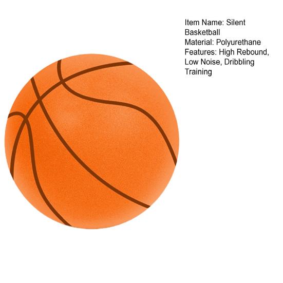 Geräuschloser Basketball Hoher Rückprall Geräuscharm Indoor Kinder Dribbling Training Unbeschichteter Schaumstoff hoher Dichte Kleinkinder Übung Sport Hüpfball