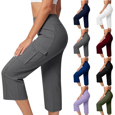 Women's High-Waisted Casual Athletic Slim-Fit Outdoor Fitness Yoga Pants With Pockets