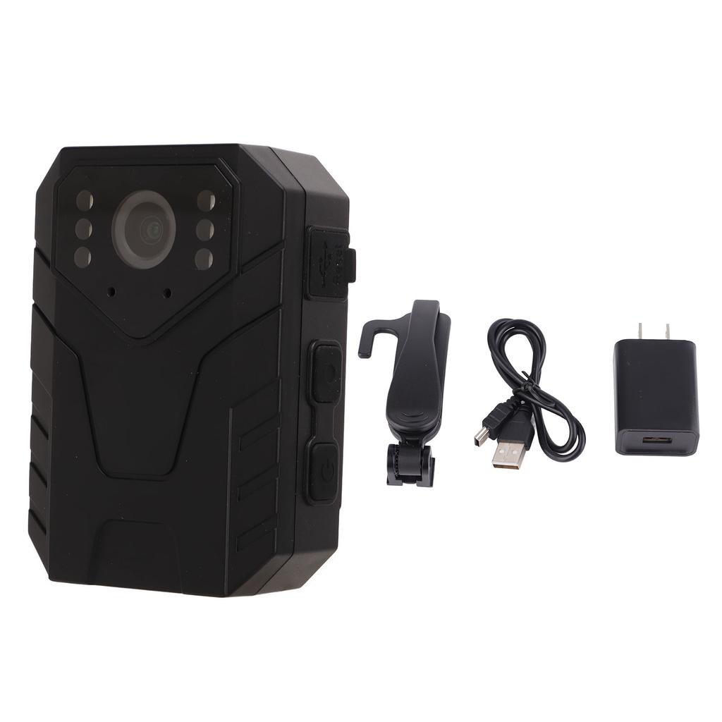 4K HD Body Camera Clip On Wearable Security Camera Night Vision Motion Detection Surveillance Cam