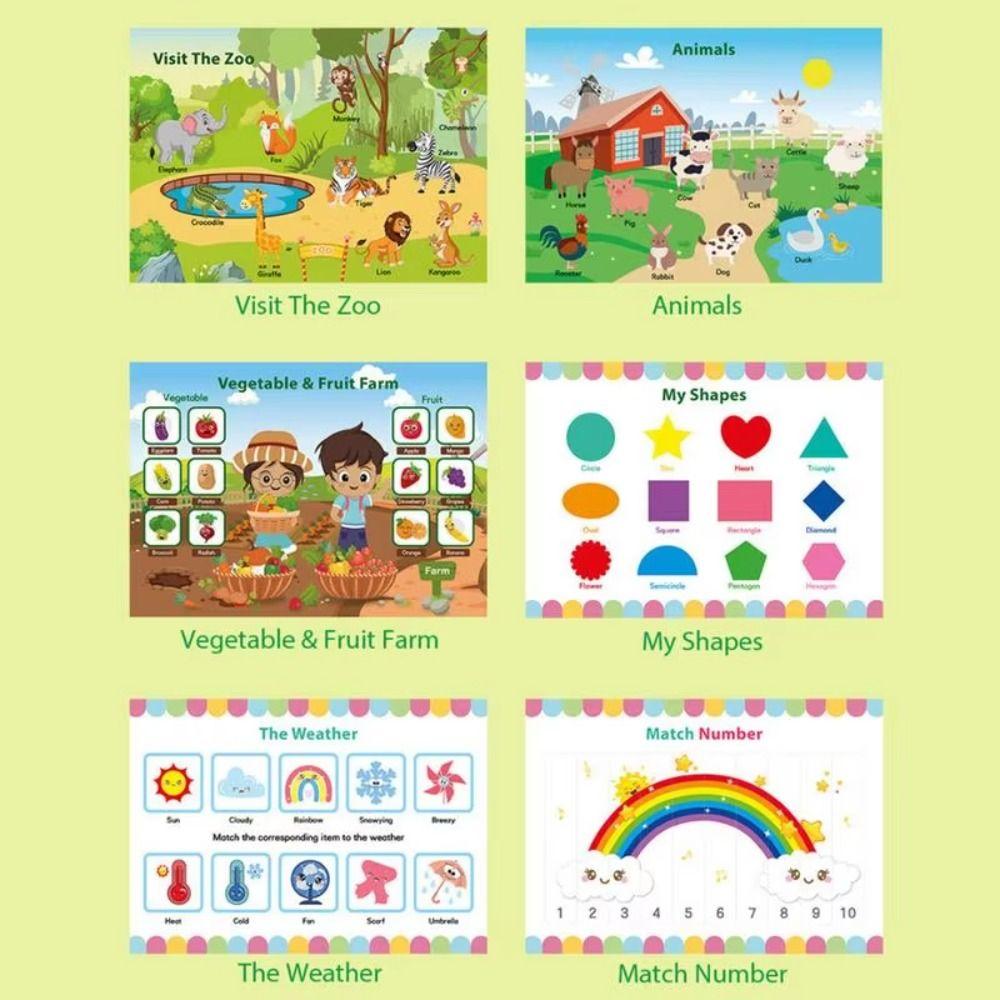 Puzzle Preschool Busy Book Manual Children Diy Sticker Book Kids Quiet Books  Educational Games