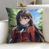 Popular Anime Classroom Of The Elite Cushion Cover Soft & Easy-Wash Pillow Case – Versatile for Couch, Bed, Travel and Office