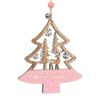 Wooden Xmas Tree Pendant Pentagrams Santa Claus Ornament Christmas Hanging Ornament  Weddings