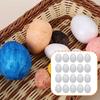 20Pcs Easter Eggs Craft Foam Blank 9cm White Versatile Ornaments Crafting Supplies for DIY