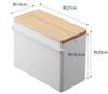 Yamazaki Jitsugyo 5288 First Aid Kit White Approx. W27XD14XH20cm Tower Movable Tray with Handle