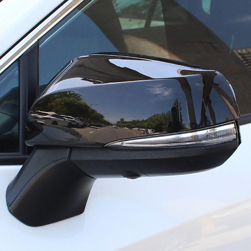 2Pcs ABS Car Side Door Rearview Mirror Decoration Cover Trim For Toyota Highlander XU70 -2024 Accessories