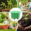 Easy Setup Garden Nursery Pot 7-Hole Plant Growing Tool  for Flowering Plants Compact Green Tray