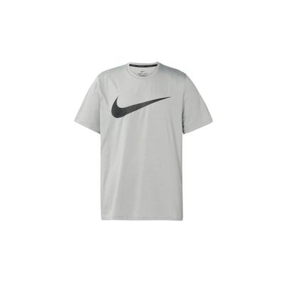 Camiseta Deportiva de Manga Corta Transpirable de Secado Rápido con Estampado de Logotipo para Hombre Tops Gris Negro CZ2418-073