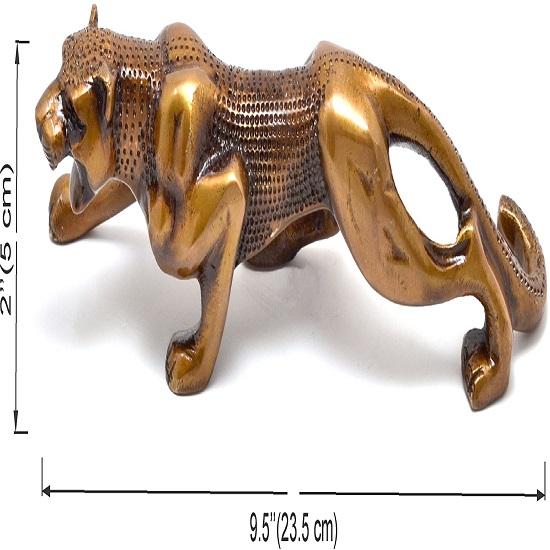 Luxurious Premium Jaguar Collectible Brass Designer Showpiece, Decorative Items for Home, Living Room 24.13 Cm