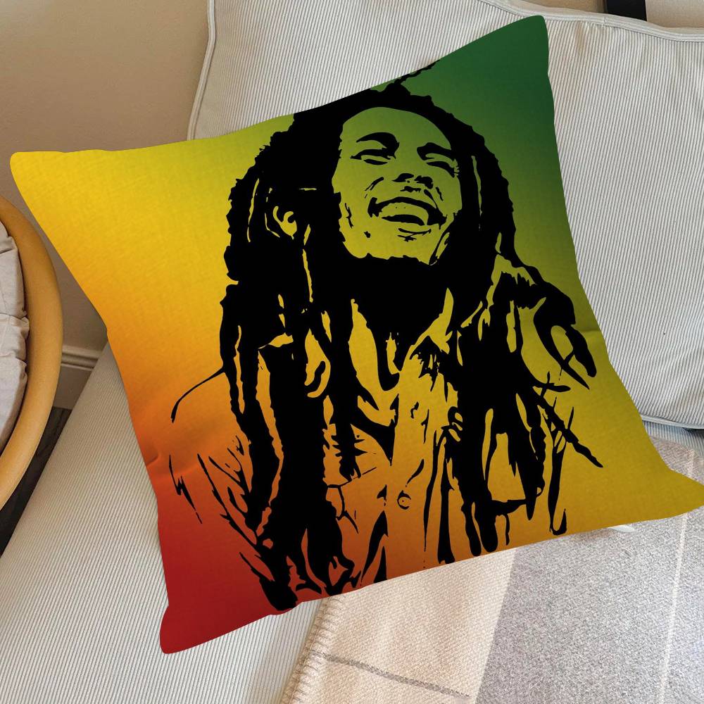 Classic Bobs Marley & T-The Wailers Cushion Cover Decorative Pillow Sofa Home Decor Case Pillow Cases