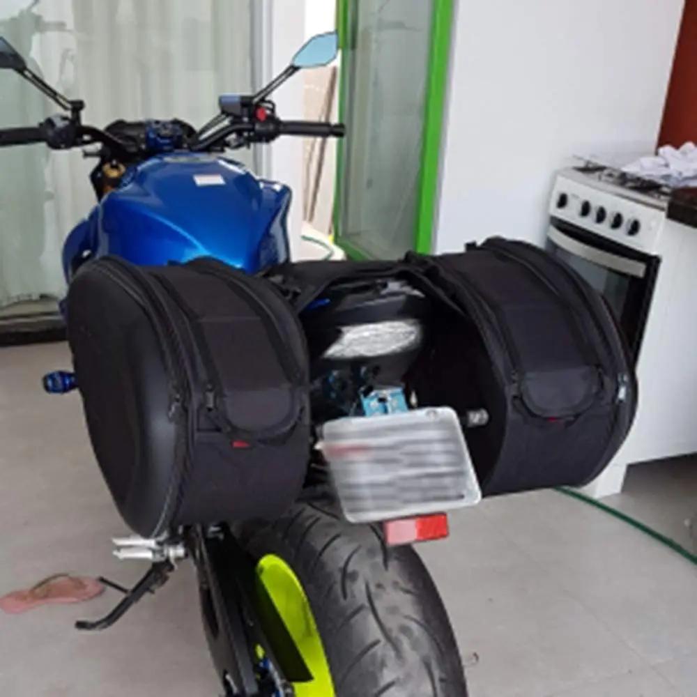 Motorsykkel Vanntett Sadelveske / Motorsykkel Sidehjelm Ride Reisevesker + Regntrekk Ett Par