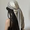 Women's Elegant Sun Protection Triangle Scarf Multiway Wrap Thin Silk Scarf Silk Like Twill Shawl