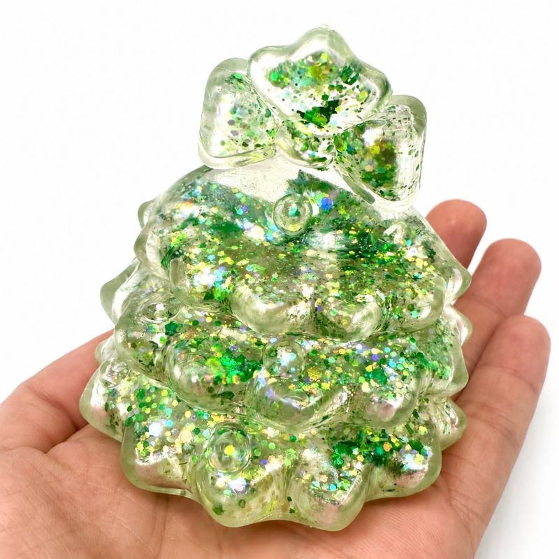 Christmas Tree Fun Pinch Toy Slow Rising Stress Relief Fidget Toy Anti‑Anxiety Sensory Focus Fidget Toy Christmas Gifts