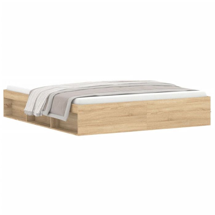 VidaXL Bed Frames Sonoma Oak 180x200 Cm Super King 3203882