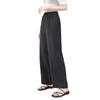 Fashion Design Sense Casual Silk Trousers Women's Spring and Summer New Temperament Solid Color Mulberry Silk Wide-leg Trousers