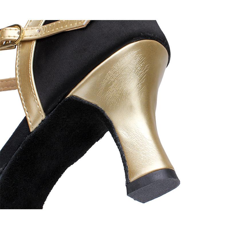 Dámské Boty pro latinskoamerické tance HEDVÁBNÉ Společenské Boty pro moderní Pole Dance Dámské Salsa Tango Boty na střední podpatek s uzavřenou špičkou Latinské boty pro dívky