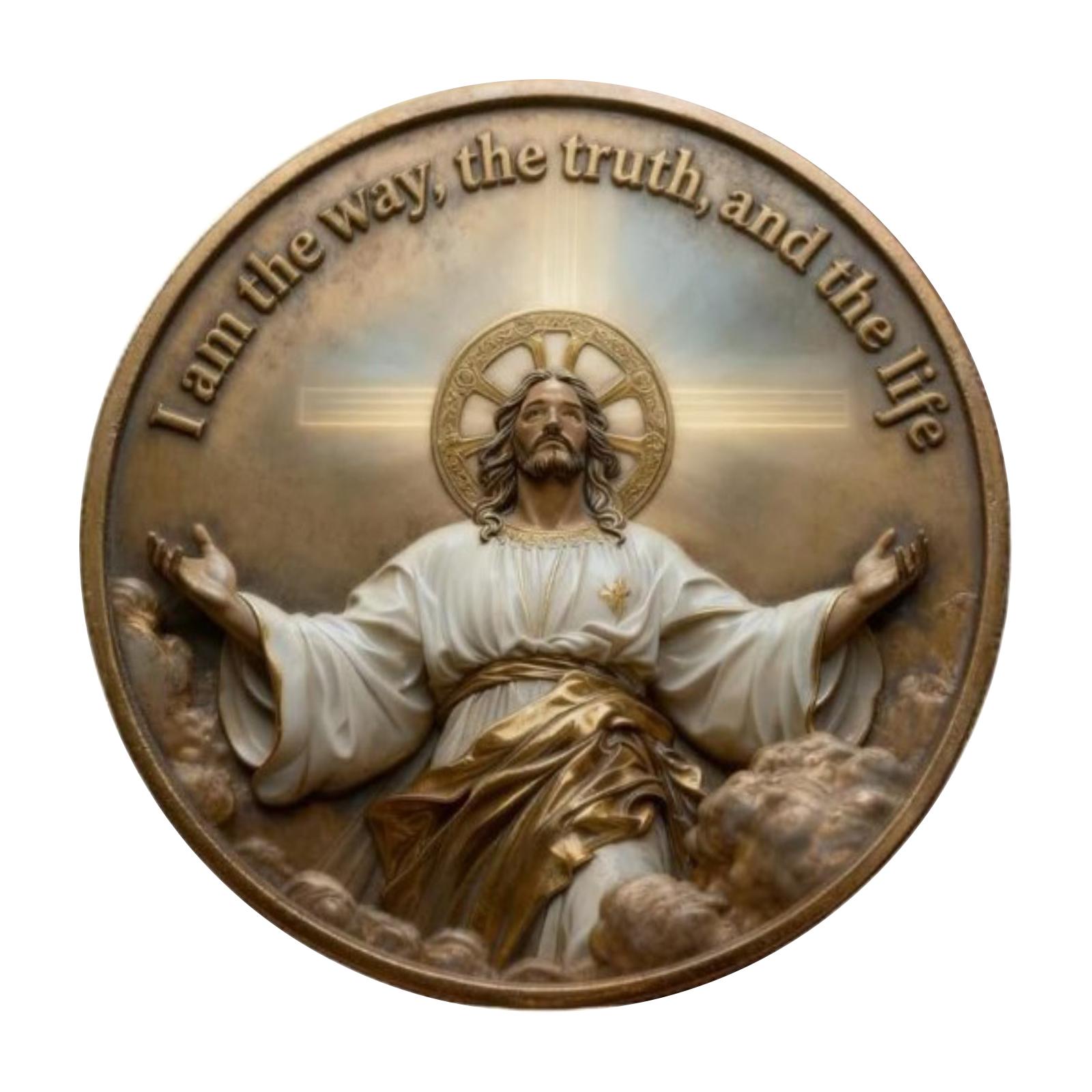 Памятная монета, Памятная монета к 250-летию «Мы верим», Я есть Путь, Истина и Жизнь Коллекционная монета One Size золотой