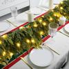Christmas Garland for Mantle Home Decor with 90 LED Lights 6 Ft Christmas Bendable Garland Decorations for Indoor Outdoor Living