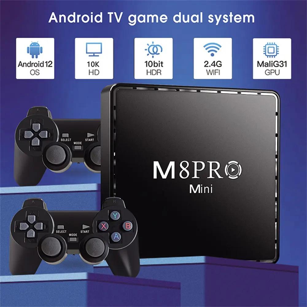 Retro Video Games M8 PRO MINI Wireless 2.4G HD Arcade N64 Family TV Mini Game Machine P2 Handle Classic X2 Games Console чёрный