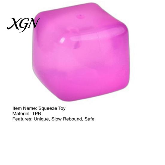 Maltose Material Toy Creative Ice Cube Squeeze Transparent TPR Slow-Rising Fidget for Stress Relief Elastic Reliever Realistic Portable Decompression