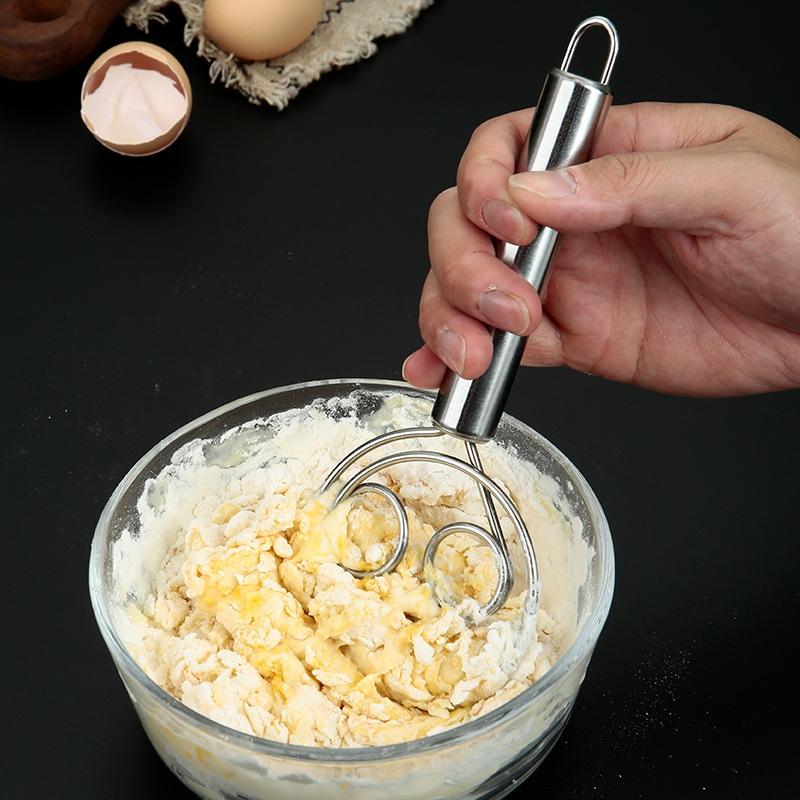 Dough Whisk Bread Mixer Stainless Steel Cake Pastry Flours Dough Blenders With Hanging Hole Kitchen Baking Blender Tools