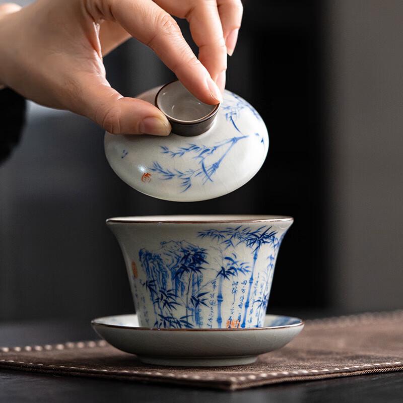 Pin Jian Ru Kiln Ceramic Kung Fu Tea Set