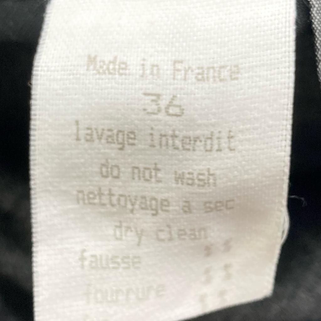 SONIA RYKIEL Gray Cotton Fur Poncho Coat coat 36 grayUsed