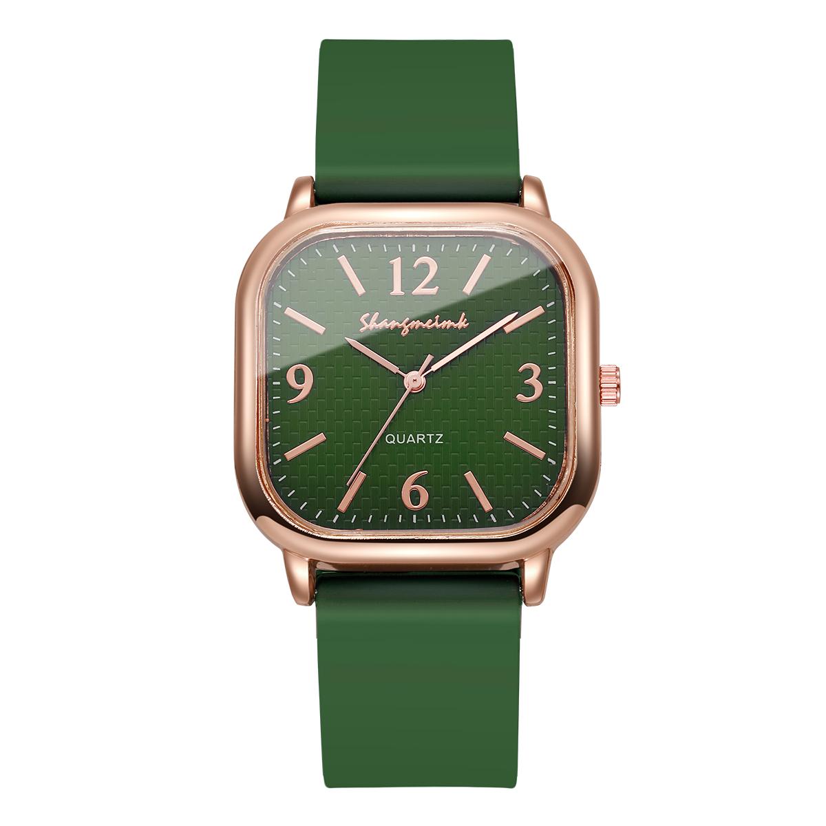 

Женские модные квадратные кварцевые часы, женские аналоговые наручные часы с силиконовым ремешком, reloj mujer, часы для девушек в подарок