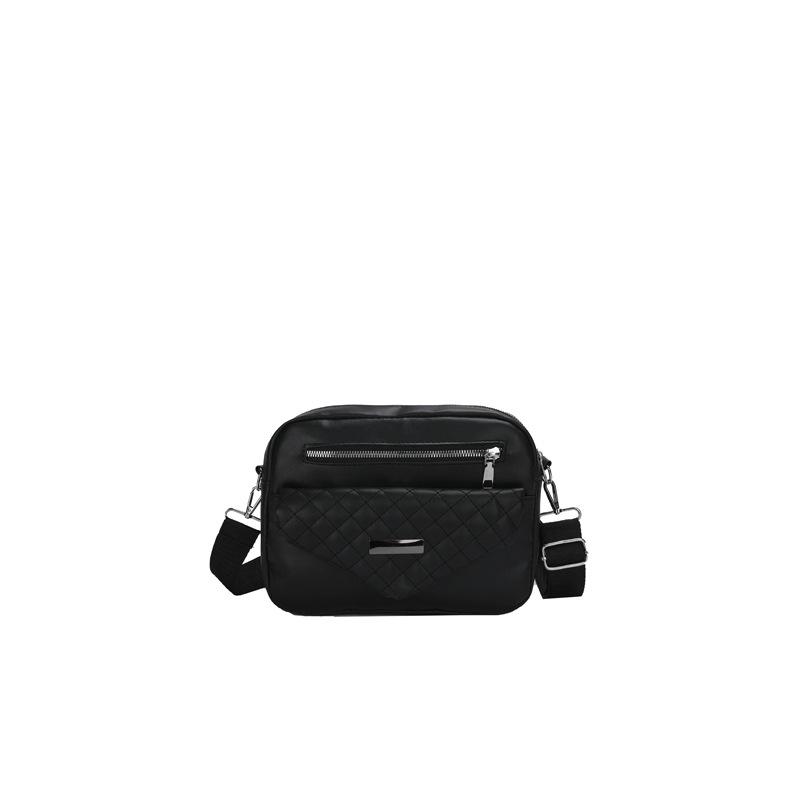 New Women's Bag Simple Diamond Shoulder Bag Fashion Messenger Bag Flow Soft Leather Texture Retro Mother Bag