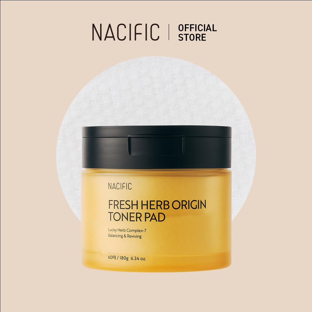 

[NACIFIC] Тонер-пэд Fresh Herb Origin 180 мл 60 шт., увлажнение, сужение пор, уход за поврежденными участками