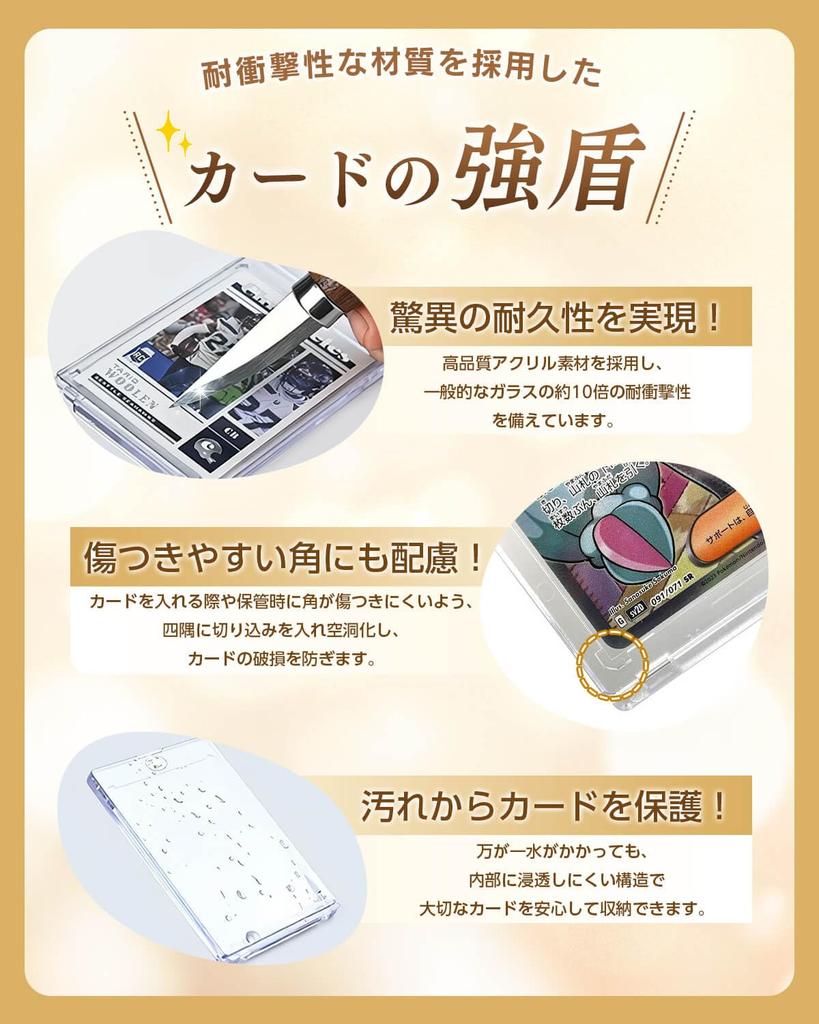SOMOTO Magnetic Card Loader Strong Card Shield and Prevents Card Includes Inner UV 35PT Card Display Protective Fits Cards Approximately 1mm Magnetic