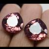 Stunning Natural Padparadscha Sapphire 18.20 Ct Pear Pair Certified Gemstone