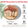 2D Flat, 1Pc Round Aluminum Hanging Sign - "Ti Voglio Bene Mamma" Italian Quote Metal Wall Art, Vintage Cherry Blossom Tree Design, Perfect for